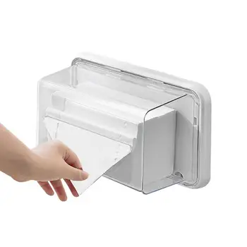 Manyetik Doku Kutusu Taşınabilir Doku Rafı Kullanımlık Banyo Kağıt Organizatör Çok Amaçlı Kağıt havlu tepsisi Ev Aksesuarları