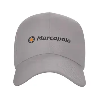 Marcopolo S. A. Logo Moda kaliteli Denim kap Örme şapka Beyzbol şapkası