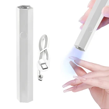 Mini UV LED tırnak lambası Hızlı Kuru USB Tırnak Kurutma Makinesi Taşınabilir Mini El Feneri Kalem Kür İçin Tüm tırnak jelleri Tırnak Sanat Aracı