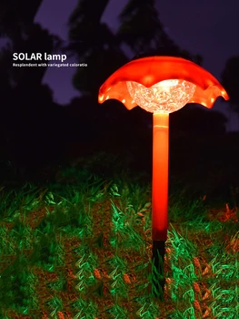 Mini Şemsiye LED güneş enerjili bahçe ışığı dış mekan güneş enerjili aydınlatma Su Geçirmez ABS Güneş çim ışığı Veranda Bahçe Dekorasyon Degrade