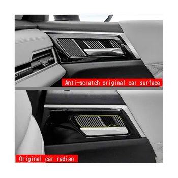 Mitsubishi Outlander 2022 için 2023 Aksesuarları Araba Karbon Fiber İç Kapı Kolu Kase Dekorasyon ayar kapağı Sticker