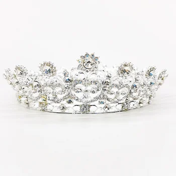 MYFEIVO Gelin Taç Zarif Kafa Şapkalar Rhinestone Prenses Doğum Günü Düğün Headdress Saç aksesuarları XXY0424