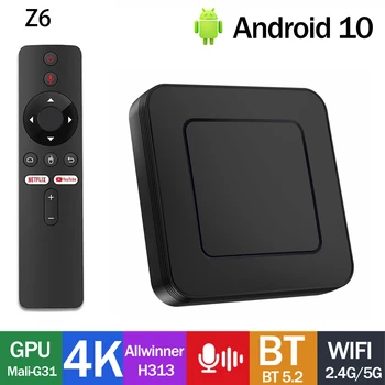 Orijinal ATVSE Z6 akıllı TV kutusu Allwinner H313 AndroidTV10 BT5.2 2.4 G/5G WıFı 4K HDR Youtube Netflix TV Öneki VS X96 IATV Q5 G7