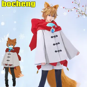 Oyun Genshin Darbe Tartaglia Cosplay Kostüm Güzel Kış Kar Takım Üniforma Rol Oynamak Giyim Kar Tam Set Chrismas