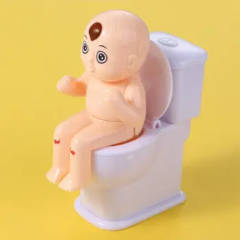Oyuncaklar Sprey Prank İnsansı Bebek Karikatür Desenler Fışkırtma Şaka Oyuncak Tuvalet İşemek Çocuk Su Püskürtme Oyuncak Mini Yağmurlama Tuvalet