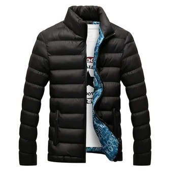 Pamuklu ceket erkek Gevşek Uydurma Kış Ceket Ayakta Yaka Aşağı Ceket pamuklu ceket erkek Üst M-5XL Giysileri