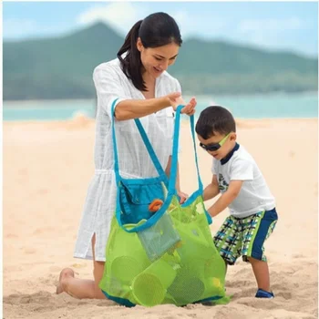 Plaj Oyuncak Hızlı saklama çantası çocuk Sanddigging Alet Çantası Örgü Çanta Açık Plaj Örgü Çanta