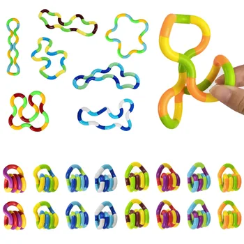 Pop Fidget Anti Stres Oyuncak Büküm Yetişkin Dekompresyon Oyuncak Çocuk Deformasyon Halat Mükemmel Stres Çocuklar Oynamak için Oyuncaklar 22 Renk