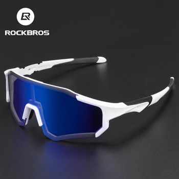 ROCKBROS Bisiklet Gözlük Fotokromik Polarize Lens Güneş Gözlüğü UV400 Koruma Gözlük Kayak Balıkçılık Tırmanma Bisiklet Gözlük