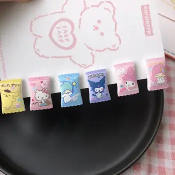 Sanrio Karikatür Şeker Saç Kartı Cinnamorroll Pachacco Benim Melody Hello Kitty Kuromi Pompompurin Yeni Dıy Saç Kartı