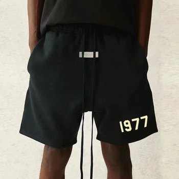 Streetwear ESSENTİALS 1977 Gevşek Baggy HİP HOP Rahat Yaz Spor basketbol şortu Pantolon Erkekler İçin