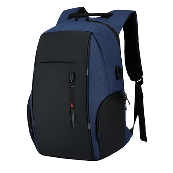 Sırt çantası Erkekler USB Şarj Su Geçirmez 15.6 İnç Dizüstü Rahat Oxford Erkek İş Çantası Mochila Bilgisayar Dizüstü Sırt Çantaları