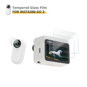 Temperli Cam Filmi Insta360 GO 3/2 Eylem Kamera Lens Ekran koruyucu film için Insta 360 GO2 Anti-Parmak İzi Toz geçirmez