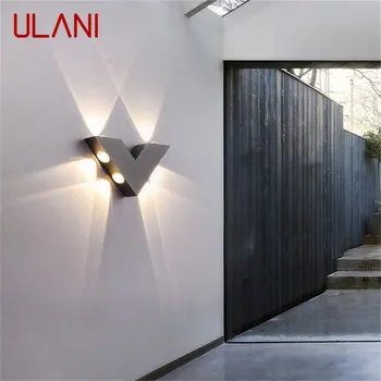 ULANİ duvar aplik V şekli açık yaratıcı ışık su geçirmez veranda Modern ev için LED lambası fikstür