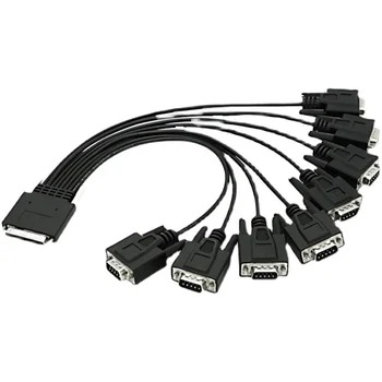 VHDCI68, 8-port, RS232, seri, kart, kablosu, PCIE, 8-port, seri, genişletme, kartı, Endüstriyel, 232, 9-pin, seri, kablo
