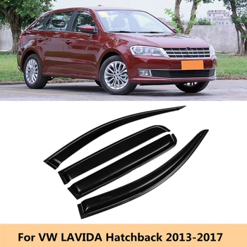Volkswagen VW LAVİDA Hatchback 2013-2017 için Araba Yan Pencere Saptırıcı Weathershield Kapı Visor Güneş Rüzgar Yağmur Koruma Aksesuarları