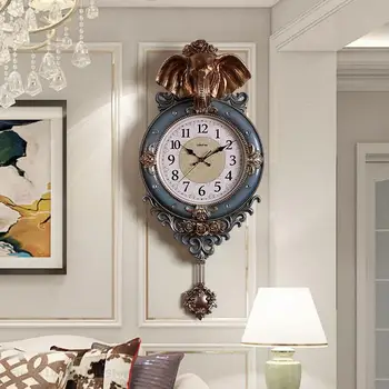 Yaratıcı Mutfak duvar saati Modern Tasarım Tasarım Lüks Vintage duvar saati Sıradışı Orologio Da Parete Ev Aksesuarları AB50WC