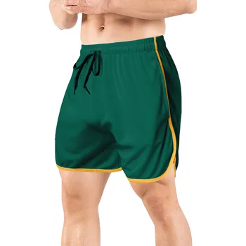 Yeni Erkek Spor Vücut Geliştirme Şort Adam Yaz Spor Salonları Egzersiz Erkek Nefes Hızlı Kuru Spor Jogger Plaj kısa pantolon