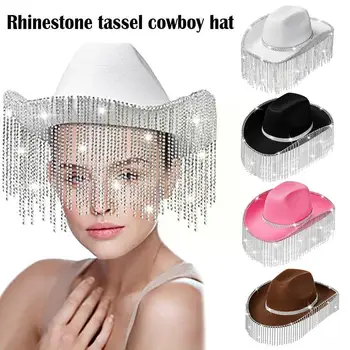Yeni Glitter Ayna Disko kovboy şapkası Klasik Disko Glitter Topu Disko Moda top şapka Kovboy ve Cowgirl Parti Dekorasyon N8G0