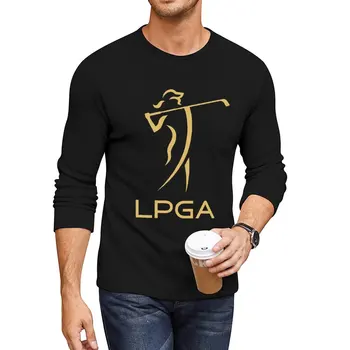 Yeni LPGA Altın Logo Uzun T-Shirt sevimli üstleri t shirt erkek hippi giysileri düz tişört erkek t shirt grafik