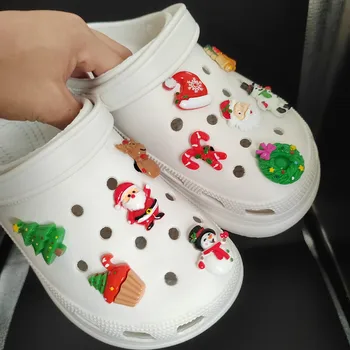 Yeni Sıcak Popüler Croc Charms dıy Aksesuarları ayakkabı tokası Noel Kabak Kafatası Karikatür Troll Bebek Ayakkabı çiçek dekorasyonu Zinciri