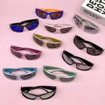 Yeni çocuk Küçük Çerçeve Oval Güneş Gözlüğü Kızların Açık Spor güneş gözlüğü Açık Bisiklet Erkek Gözlük UV400 Gafas De Sol