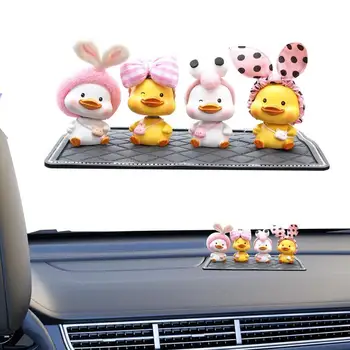 Ördek Araba İç Dashboard Dekorasyon Araba Dashboard Başını Sallayarak Ördek Dekor Taşınabilir Araba Dashboard Sallayarak Kafa ördek oyuncak bebek Oyuncak